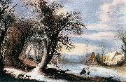 Gijsbrecht Leytens Winter Landscape oil painting artist